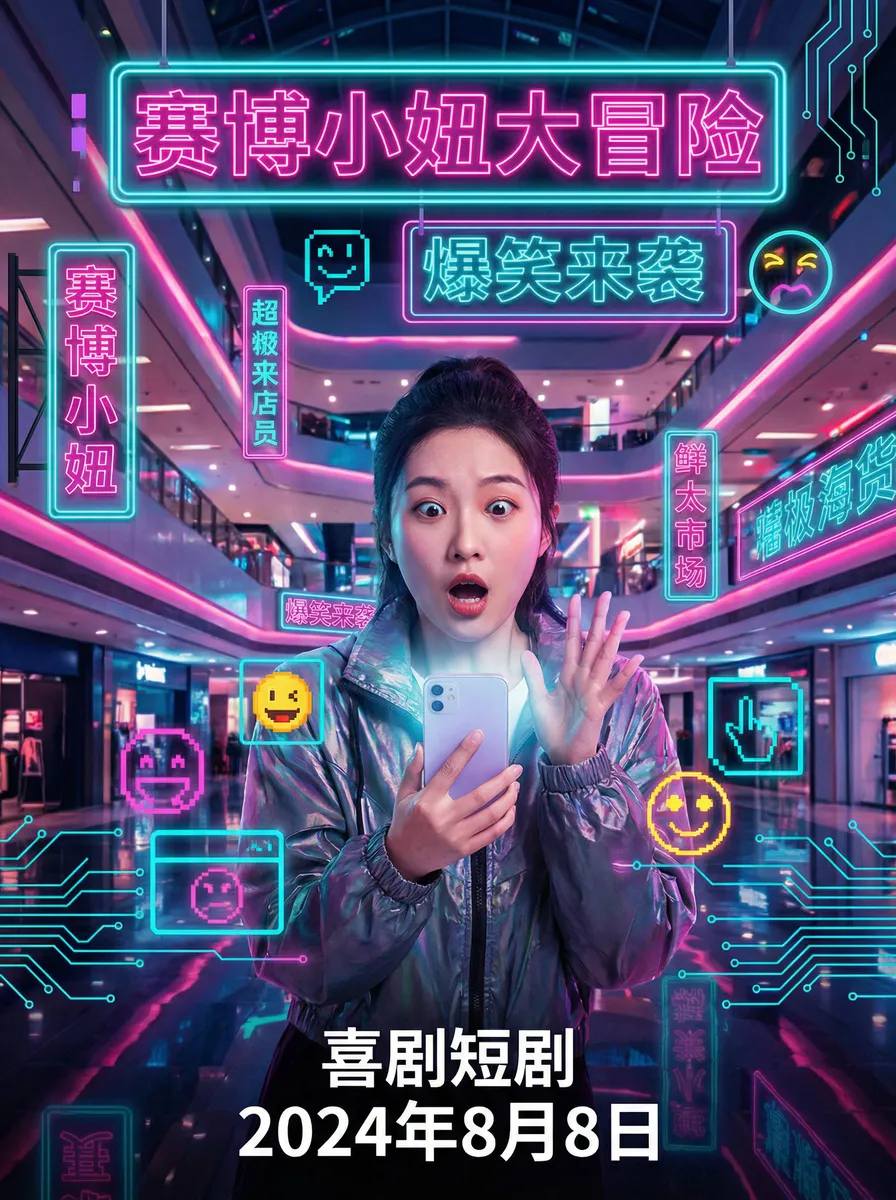 同趣 搞笑喜剧短剧 - 赛博小妞大冒险海报